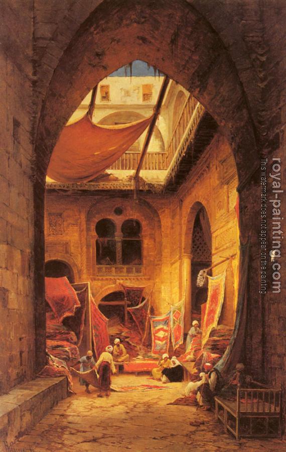 Hermann David Solomon Corrodi : Arab Carpet Merchants